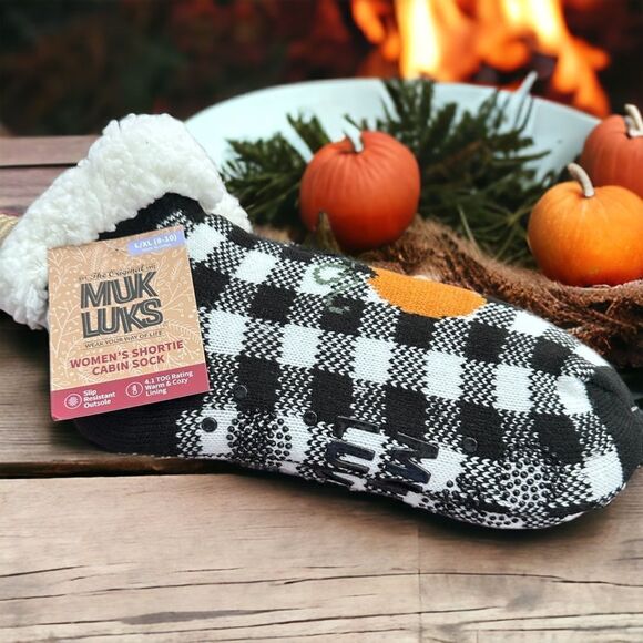 NWT Muk Luks Women’s Shortie Cabin Sock (Large 8-10) - Picture 1 of 5